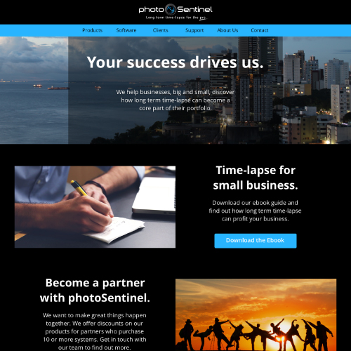 Design for timelapse page